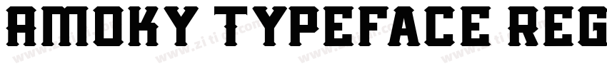 Amoky Typeface Regul字体转换